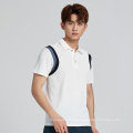 Factory Wholesale Mens Sports Wear Front Button Golf Polo T shirt Stand Collar Men Polo T-shirts For Gym